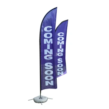 Outdoor Advertising Event Custom Logo Teardrop Beach Flag Roadside Banner Company Promotional