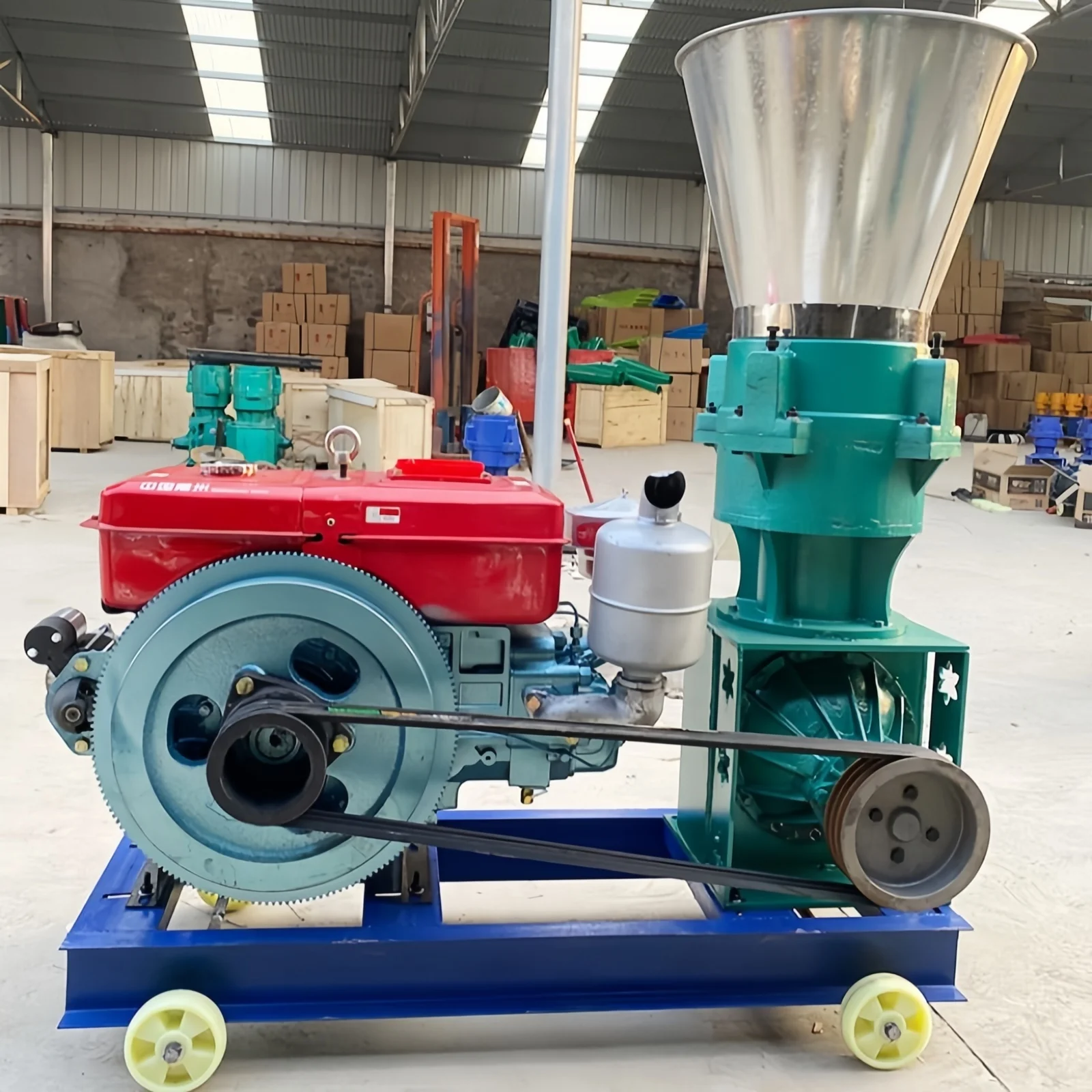 High Quality Mini Animal Chicken Making Feed Pellet Machine Mill Fish Cattle Granule Pelletizer Processing Pig Produce Poultry