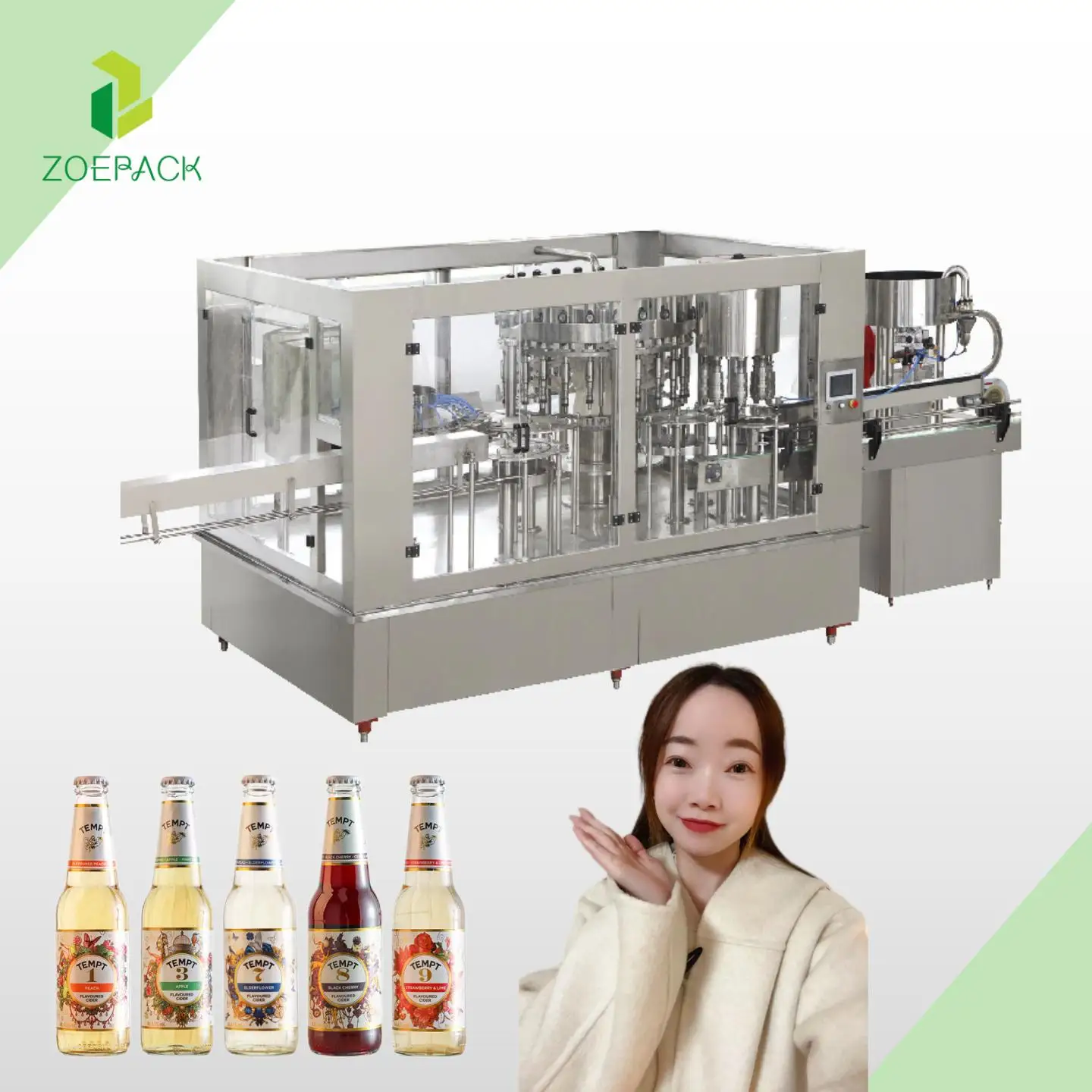 Manufacturer High Security Glass Bottle Carbonated Beverage Drink Filling Machine Glass Bottle Beveage Production Line