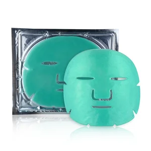Private Label Custom Collagen Mask Natural  Facial Skin Care Green Tea Collagen Face Mask
