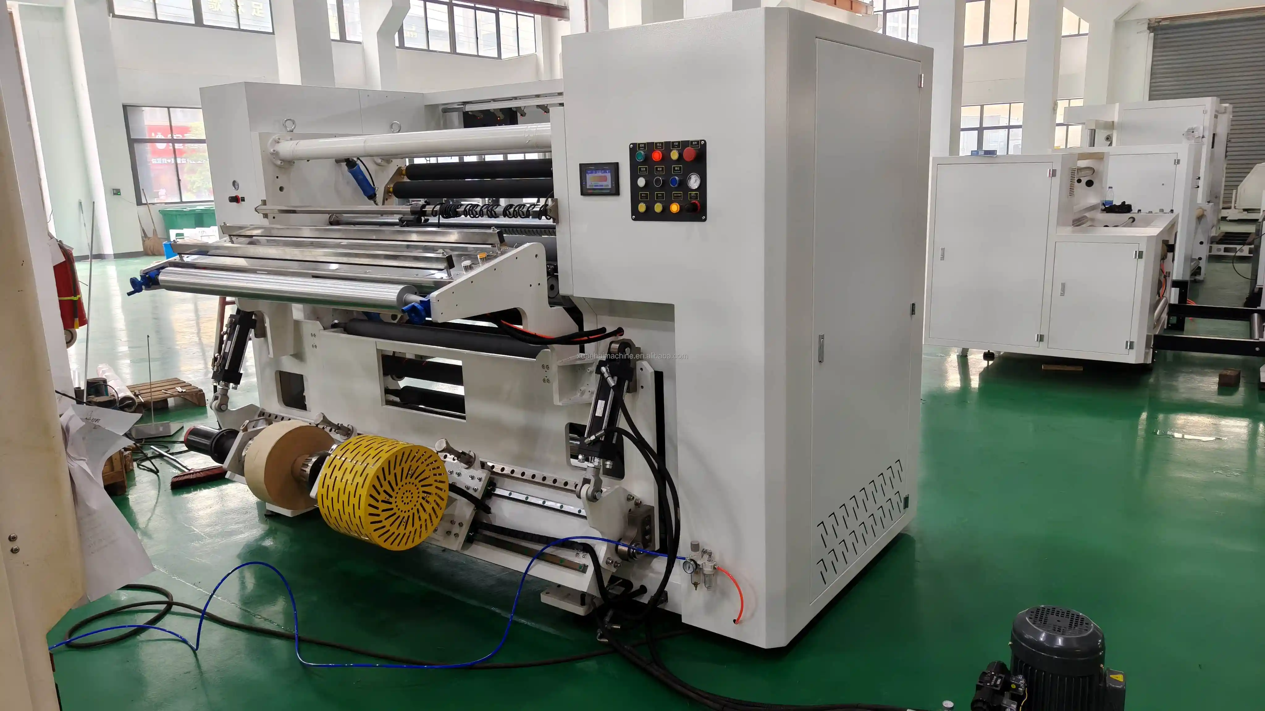 High Speed Slitting and Rewinding Machine 500 M/min PLC Computer Control for 1300mm Roll Materials