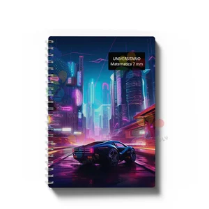 Manufacturer Hardcover School  Note Book Diary Journal A4 Spiral Notebooks 100 Sheets  Line for School Students