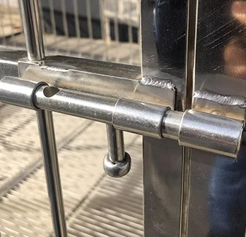 High Quality Stainless Steel Strong Heavy  square Tube Dog Cage Home Outdoor Kennel