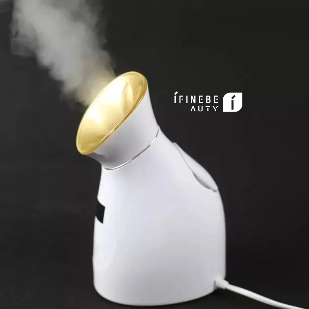 Портативный отпариватель для лица IFINE Beauty профессиональный нано-ионный с ЖК-дисплеем и функцией горячего пара глубокого