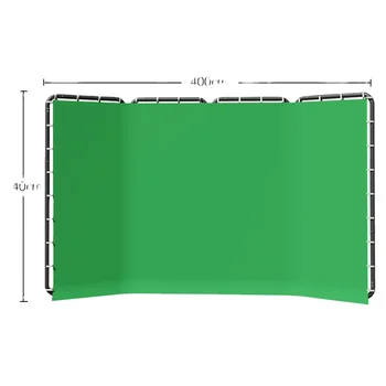 Portable Large Chromakey Green Screen Backdrop With Stand Photography Background Support System
