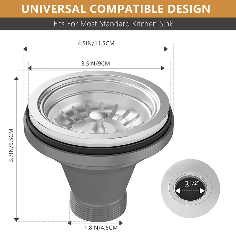 Usa Canadian Style Sink Drainer With Cupc Stainless Steel Kitchen Sink