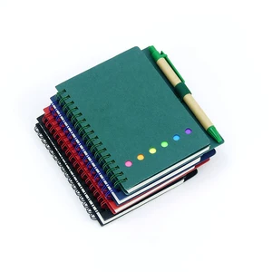 Hot Sale Colorful Cover Spiral Portable Daily Use Notebooks for Students Teens Creative Notebook with Pen Holder Notebook
