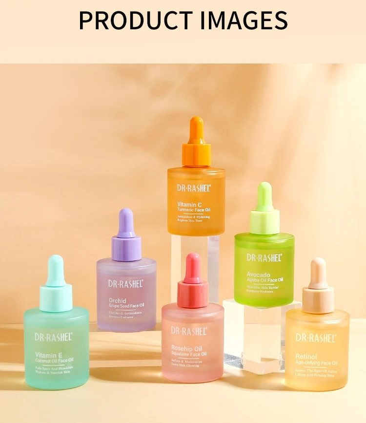 For DR RASHEL Whitening Anti-Aging Face Oil Vitamin E Coconut Oil Infused Glycerin Rosehip Easy-to-Absorb Moisturizing Lightenin