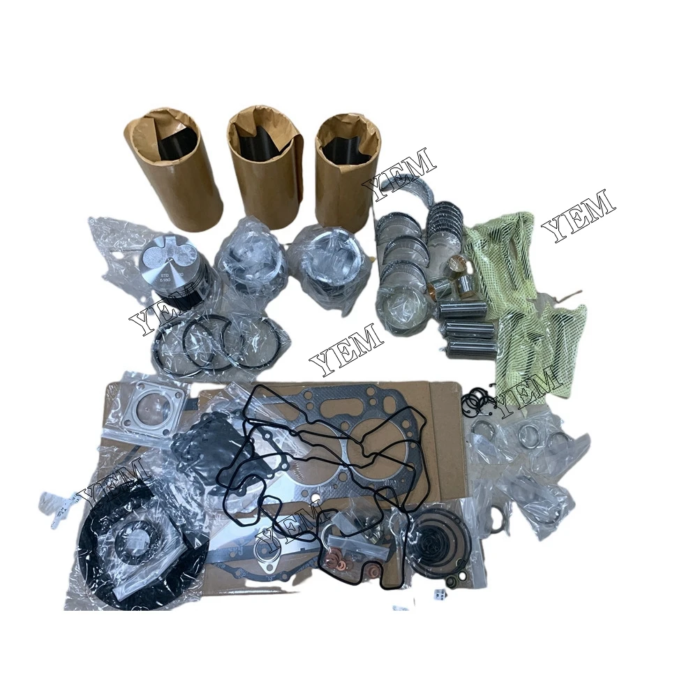 N843 Overhaul Kit Cylinder Liner Kit Piston Kit With Bearings Gaskets and Bearing Washer Fit for Shibaura Industrial Diesel Comp