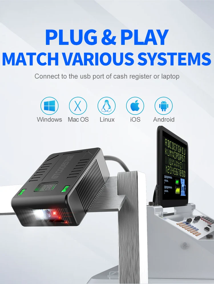 Xincode Multifunction Wired Barcodes Scanning Scanner Module Auto Scan ...