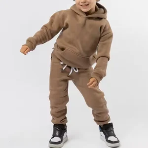 Wholesale Children Hoodie Set Kids Jogger Sets Customize Toddler Clothes Sets Eco Friendly Boy Kids Embroidered Tracksuit