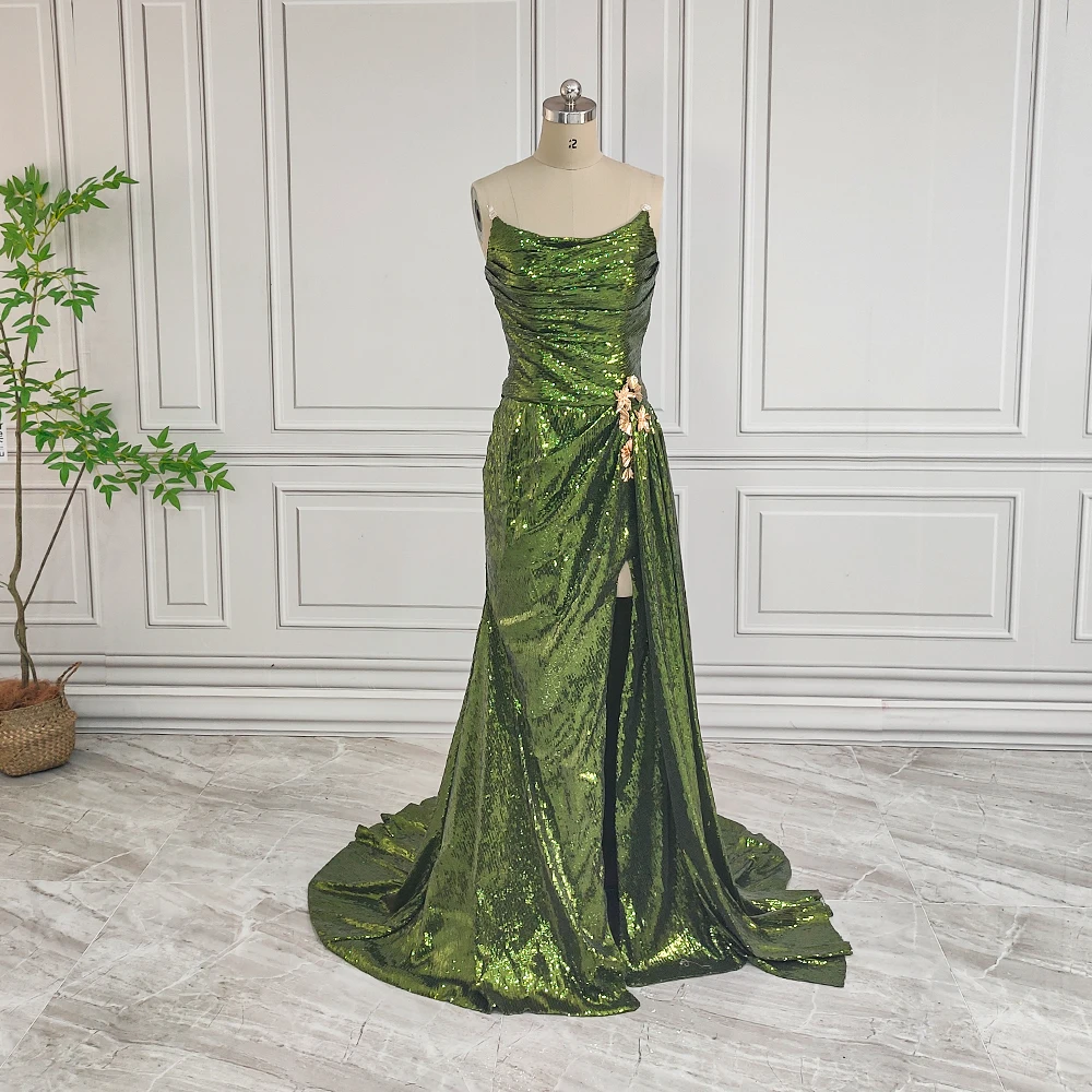 green emerald velvet dress Strappy Open-Back Long Prom Dress with Empire Waist PromGirl
