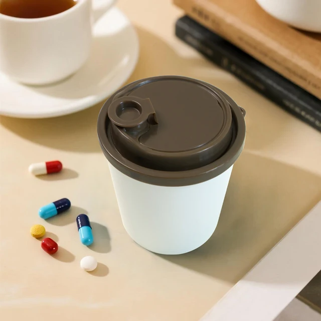 ABS Empty Jar Health Care Supplement Tablet Vitamin Capsule Pills Container Pill Storage Cases