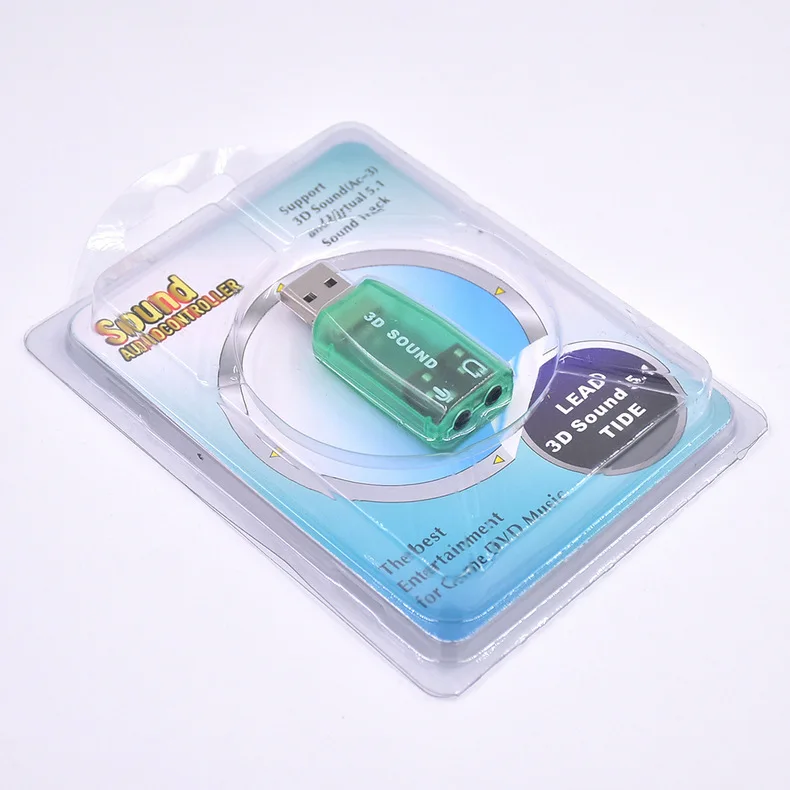 Scheda Audio USB Esterna Xear 3D - 5.1 Canale Virtuale, Plug & Play, Per PC