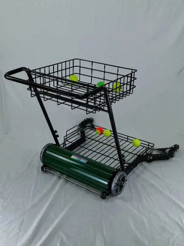 Travel Basket Tennis Ball Cart and Picker Multi-Functional Tennis Training Equipment for Training and Storage factory