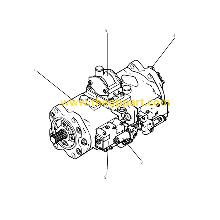 Kawasaki Hydraulic Pump K3v112dtp - Buy Kawasaki Hydraulic Pump ...