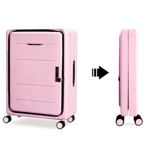 Fashionable 24 Inch PP Foldable Luggage Waterproof Design Travel Trolley Bag Unisex Business Spinner Carry Suitcase Lock