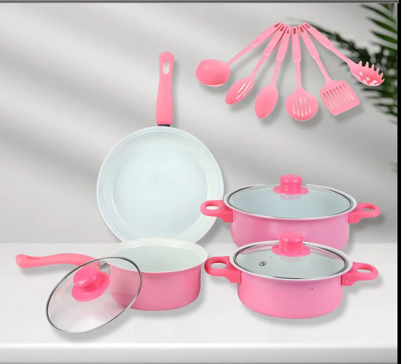Juego De Ollas Y Sartenes 13 Piezas - Antiadherente Sin PFOA, Compatible Con Todas Las Cocinas
