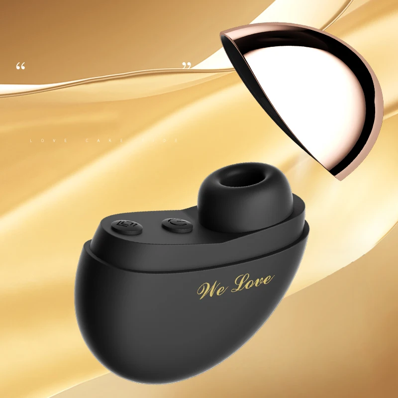 Front and side view of the compact egg vibrator showing ergonomic shape