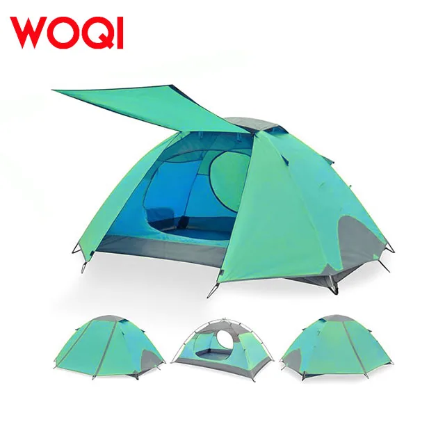 WOQI Customized Outdoor Portable Ultra Light Mountain Tent Backpack Tent  2-Person Small Camping Tents