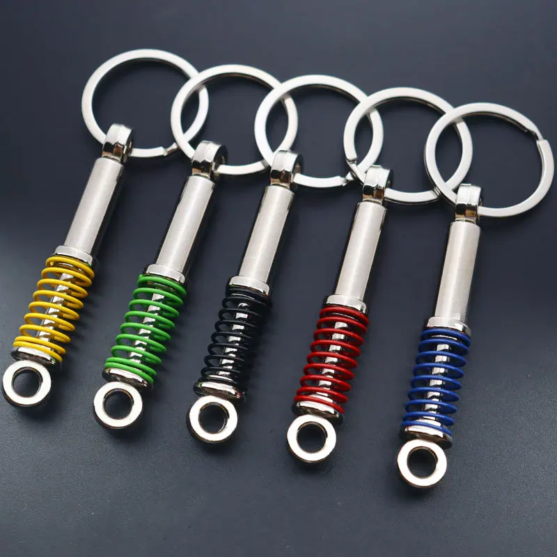Custom Logo Automotive Car Parts Keychain Piston Disc Brake Rotor Turbo