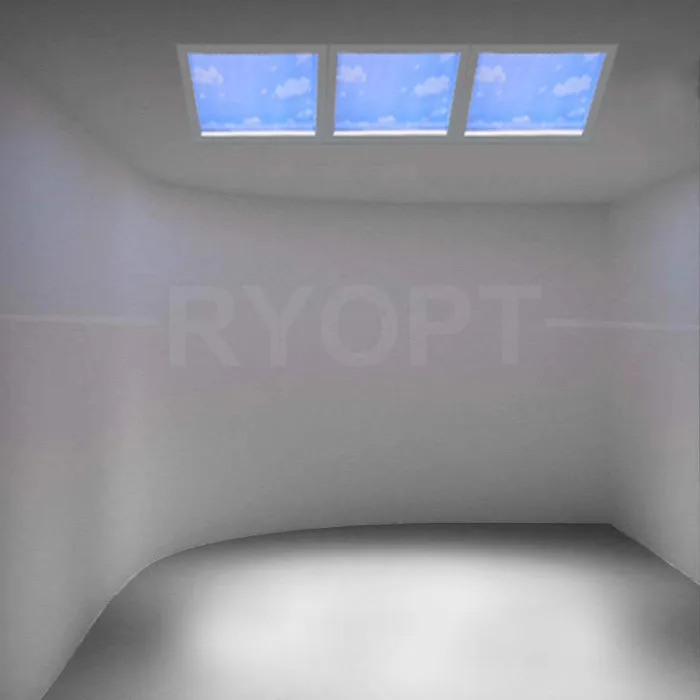 1200x600mm Indoor Knstliche Sonne Tageslicht Decken-Oberlicht Dimmbar  Falscher Coelux LED Smart Blauer Himmel Wolken-Panel-Licht