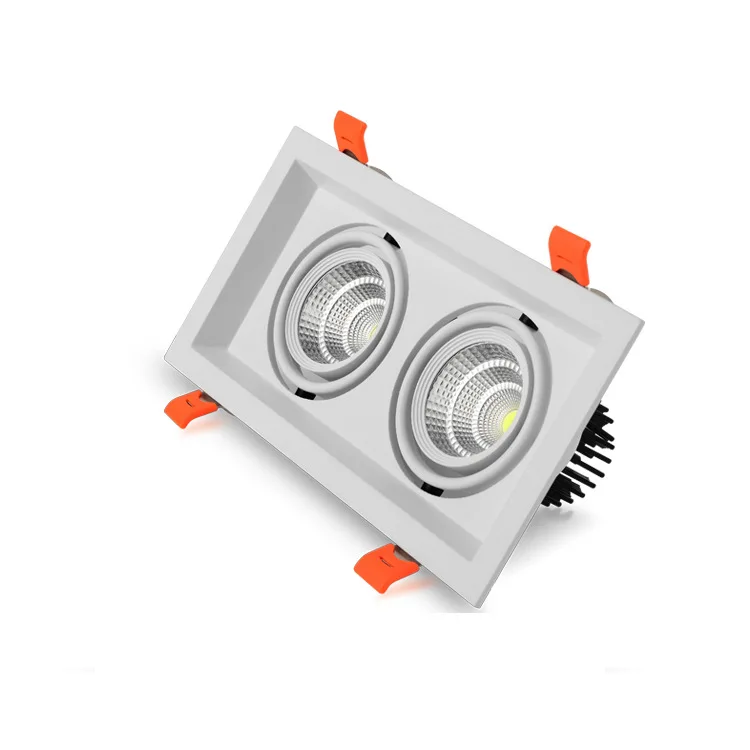 factory best quality no moq square led downlight rectangle led down light COB recessed downlight