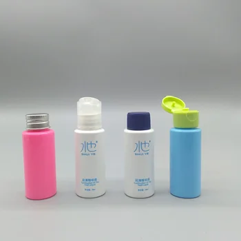 Flat Shoulder 1oz 30ml Plastic Bottle With Flip Top Cap