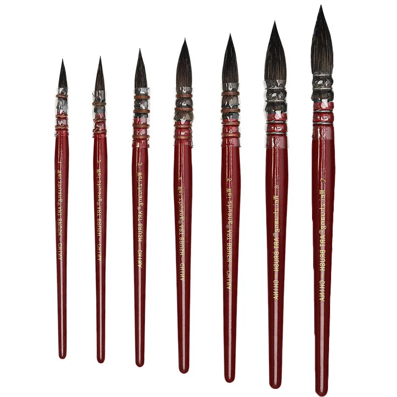Professional Artist Paint Brushes Set Watercolor Marten Brushes
