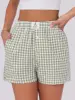 Plaid bianco verde militare