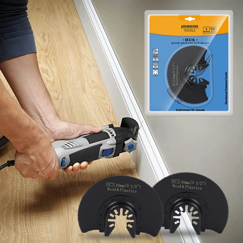 Fast Cut HCS Oscillating Multi Tool Blade 88mm Semi Circular