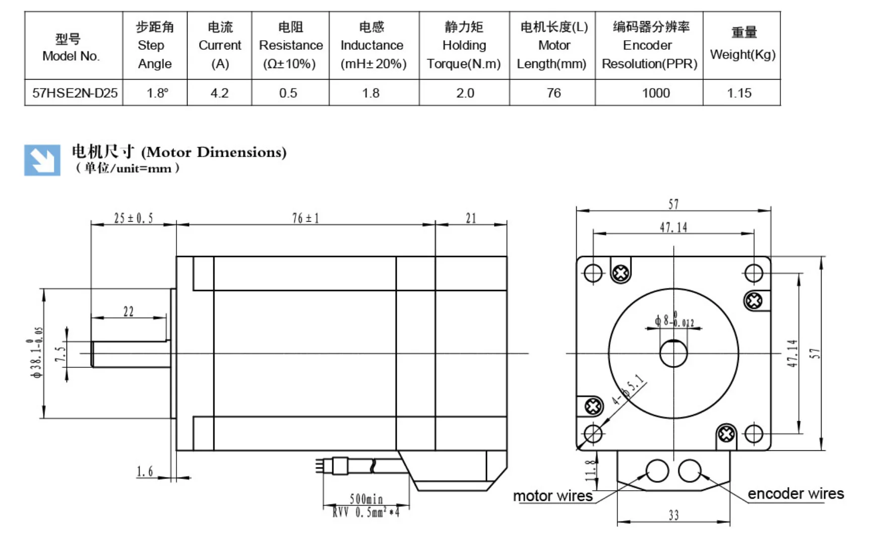 Nema23 Cnc Easy Servo Motor Kit Encoder Step Motor Nema 23 Closed Loop Stepper Motors With