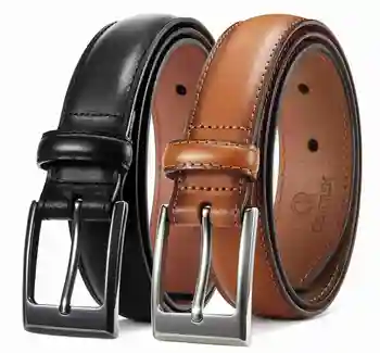 28mm wholesale Custom Genuine Leather Belt With Pin Buckle Leather Belt for Men Formal Companion Dress Jeans Fashion Casual