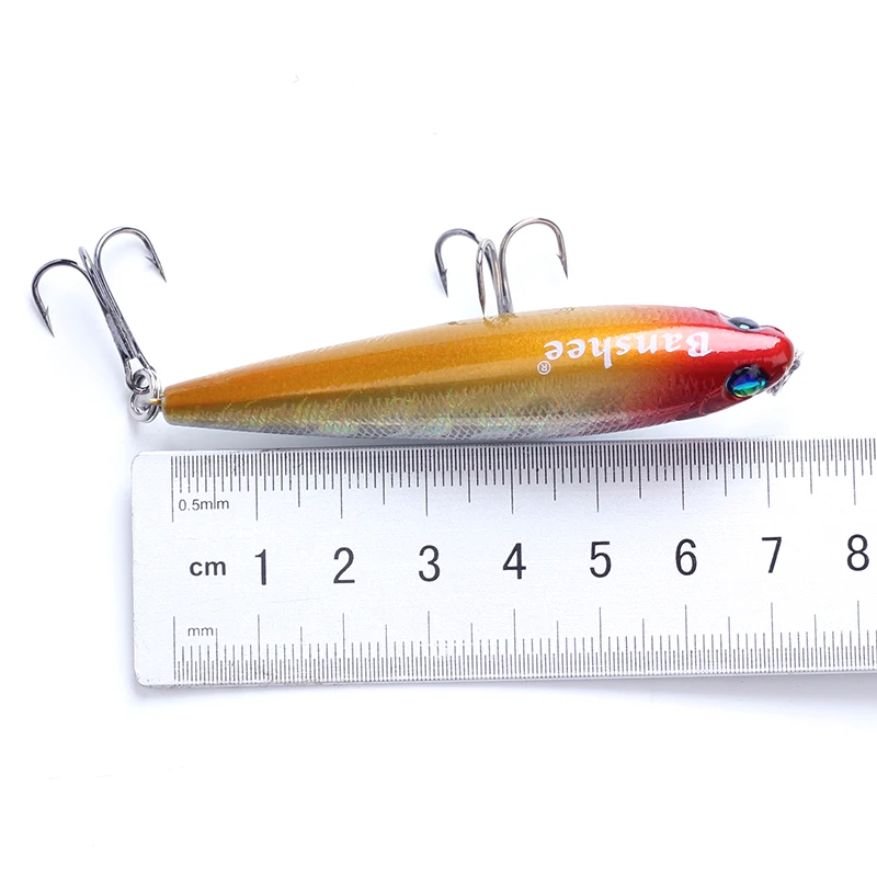 Custom Stencils Koder Fishing Topwater Rattle 75mm/7g Stickbait Shiny 3D Eyes 6# Treble Hooks Factory Wholesale Bass Pencil Lure| Alibaba.com Custom Stencils Koder Fishing Topwater Rattle 75mm/7g Stickbait Shiny 3D Eyes 6# Treble Hooks Factory Wholesale Bass Pencil Lure| Alibaba.com