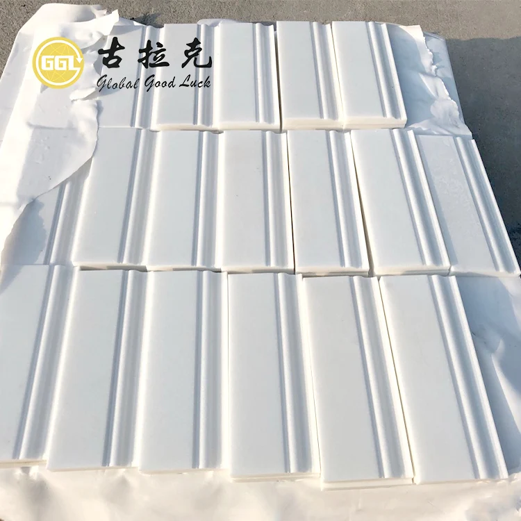 12'' Baseboard Trim Natural Marble Molding Honed/Polished Kitchen Bathroom Wall Floor Skirting Line supplier