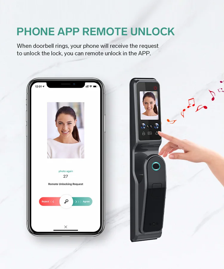 Tediton Newest Digital 3d Face Id Fingerprint Palm Face Recognition