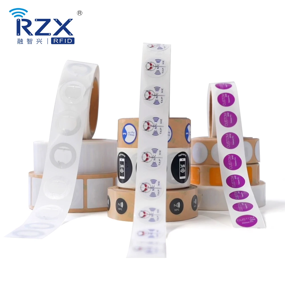 Nfc Roll Sticker Wholesale Printable White Blank NFC Chip FM11NT022 RFID Cheap NFC Tag ...
