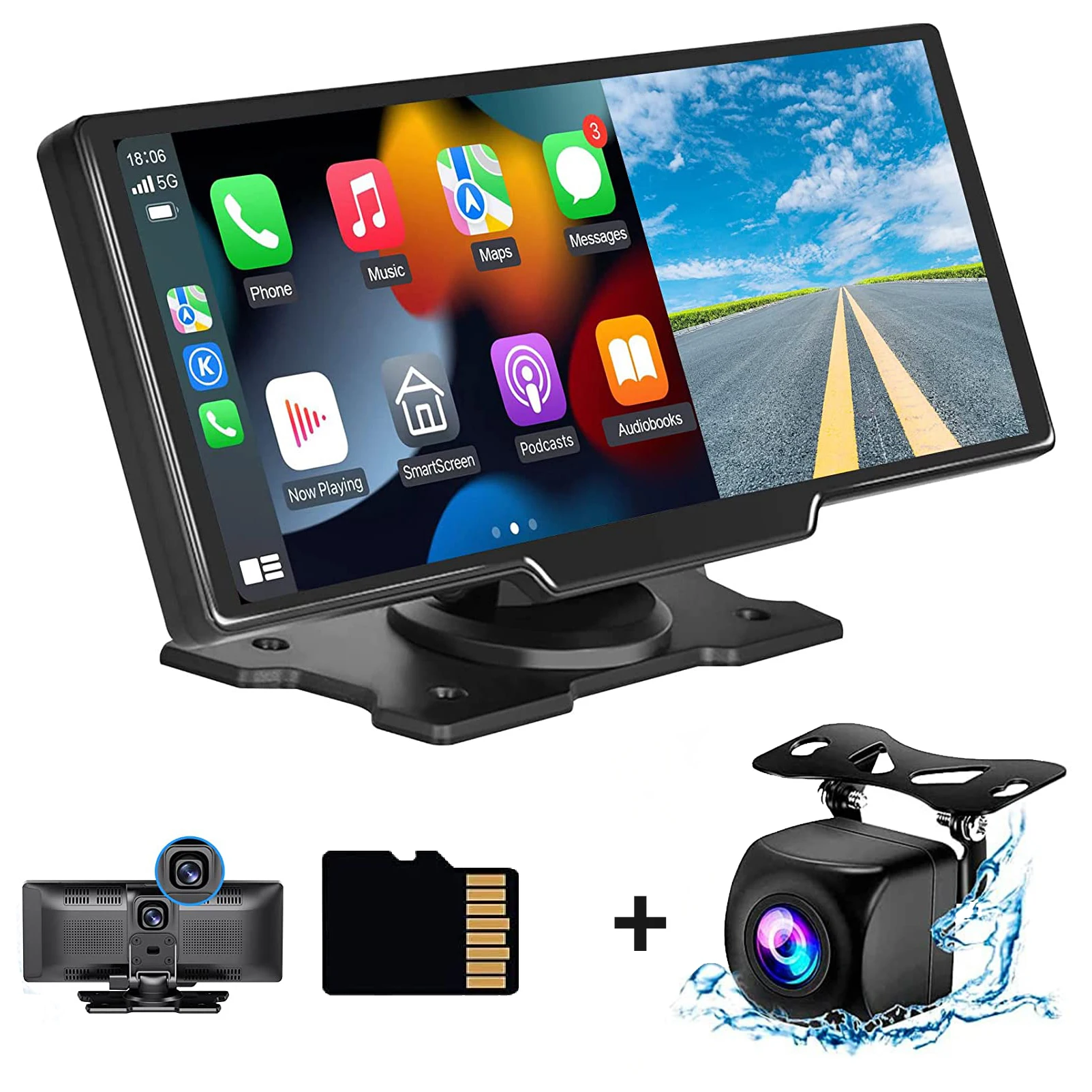 Ottocast 10.26 Inch Carplay Screen - Universal Wireless Display