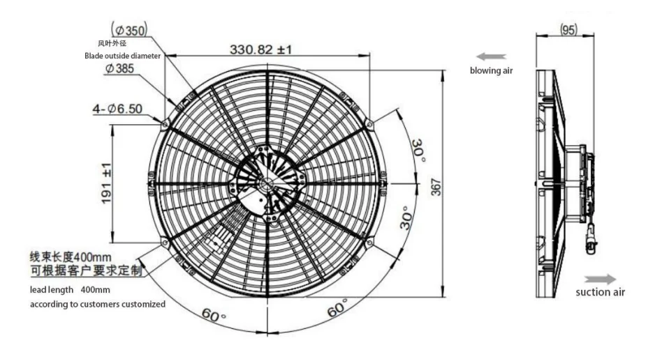 Axial Condenser, SPAL, 24V, Brushless - detail 4