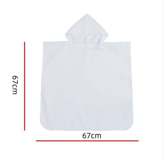Sublimation Blank Polyester Raincoats Waterproof Rain Poncho Outdoor Delivery Impermeable