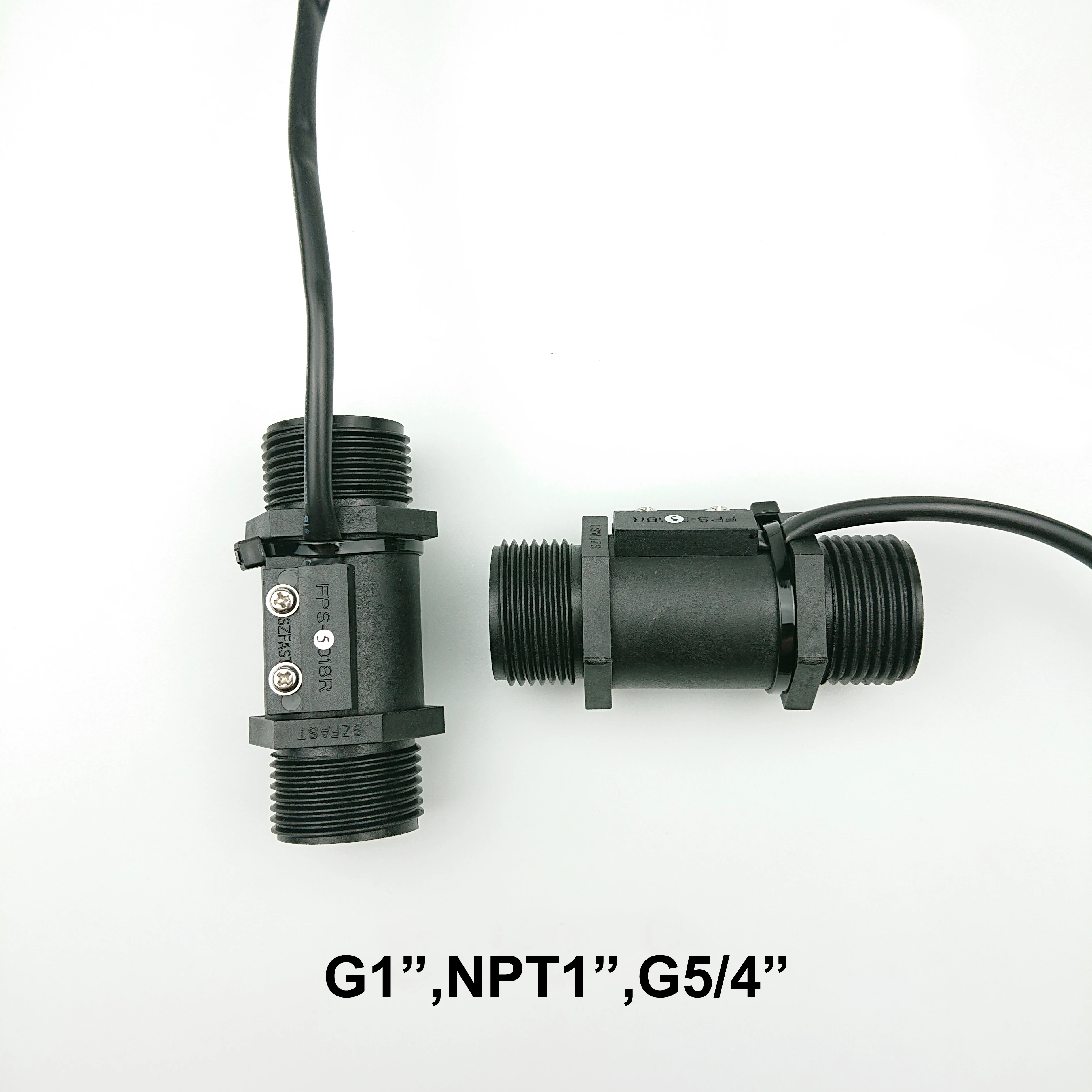 Factory 1/2" 3/4" Piston Plastic Brass Stainless Steel Water Flow Control Switch Paddle Magnetic Reed Contact Liquid Flow Sensor