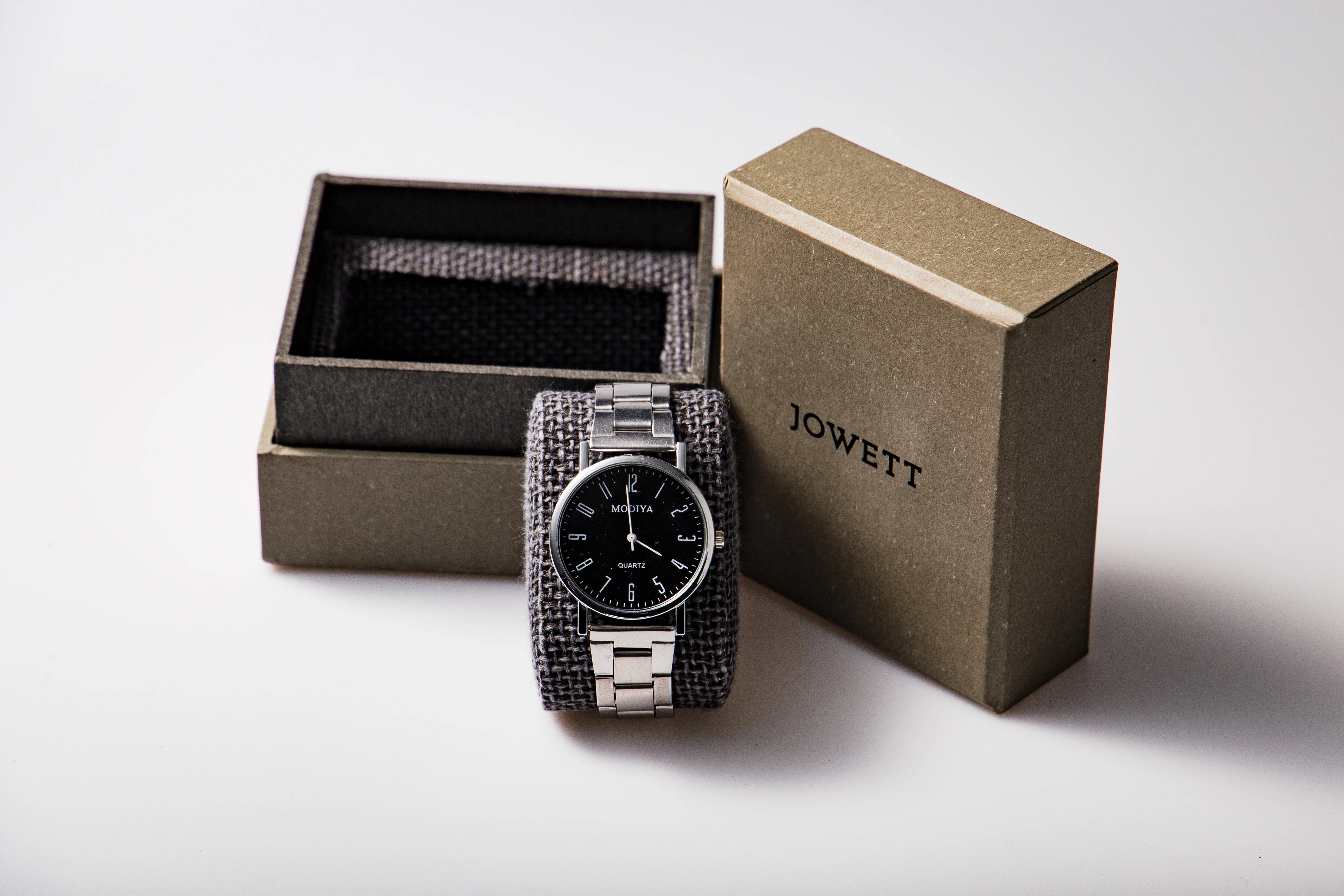 Custom Logo Modern Single Paper Cardboard Wrist Watch Box Packaging