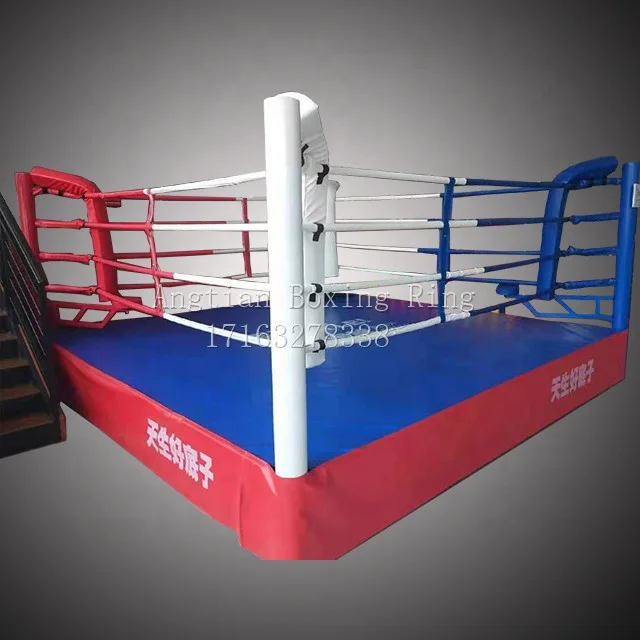 Angtian Custom Rope Covers for Boxing Ring Professional Floor Boxing Ring Training for Mma and Wrestling Matches