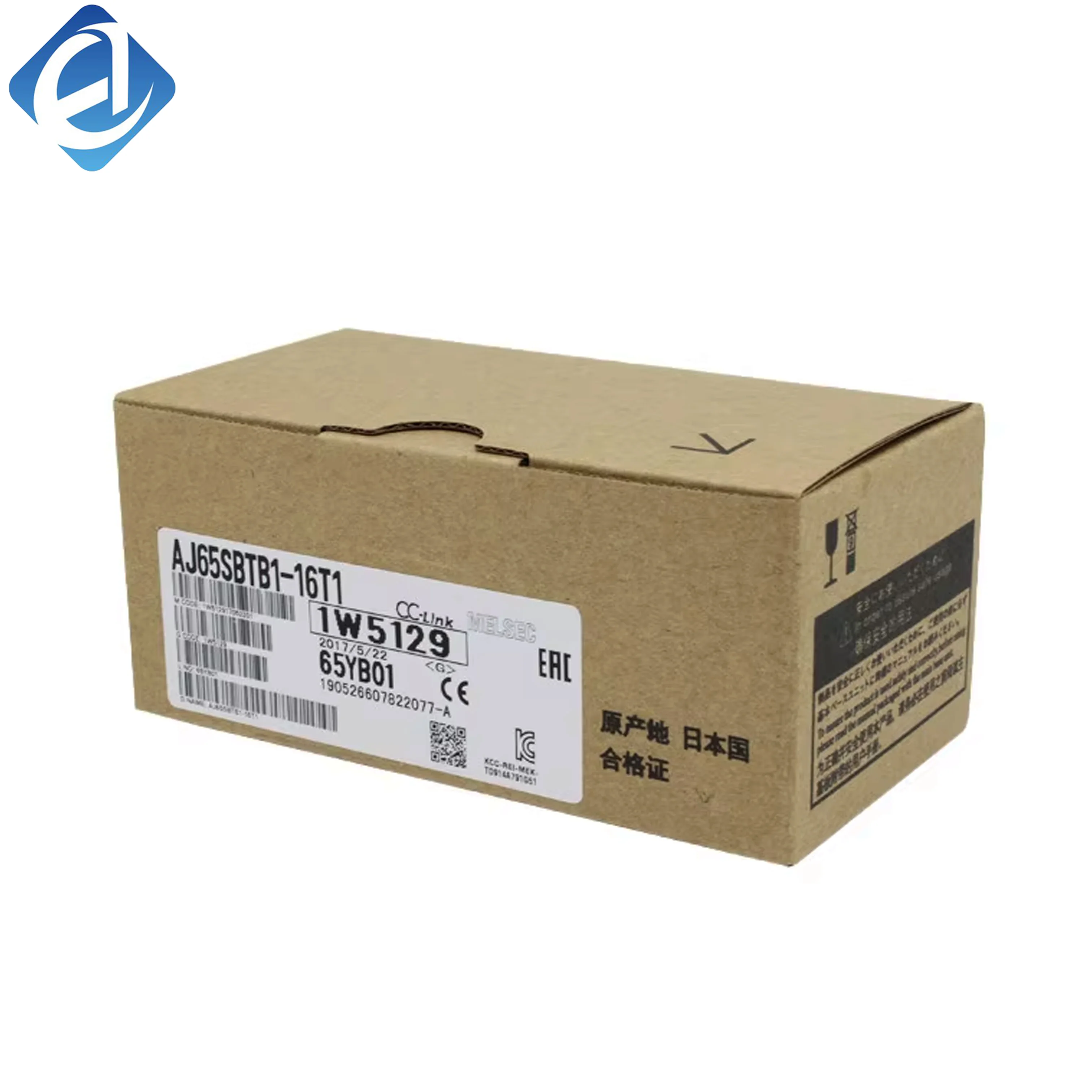 New Original AJ65SBTB1-16T1  Mitsubishi CC‑Link remote I/O transistor sink output module, 16‑point high‑speed switching output, strong anti‑interference performance, used for distributed control in factory automation