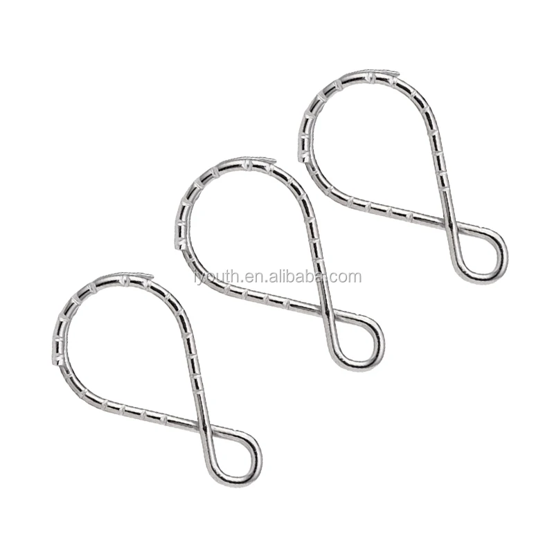 New Design Surface Pattern 8-shaped Metal Keychain Parts Various Colors Figure 8 Shape Flower Ripple Split Ring for Medal