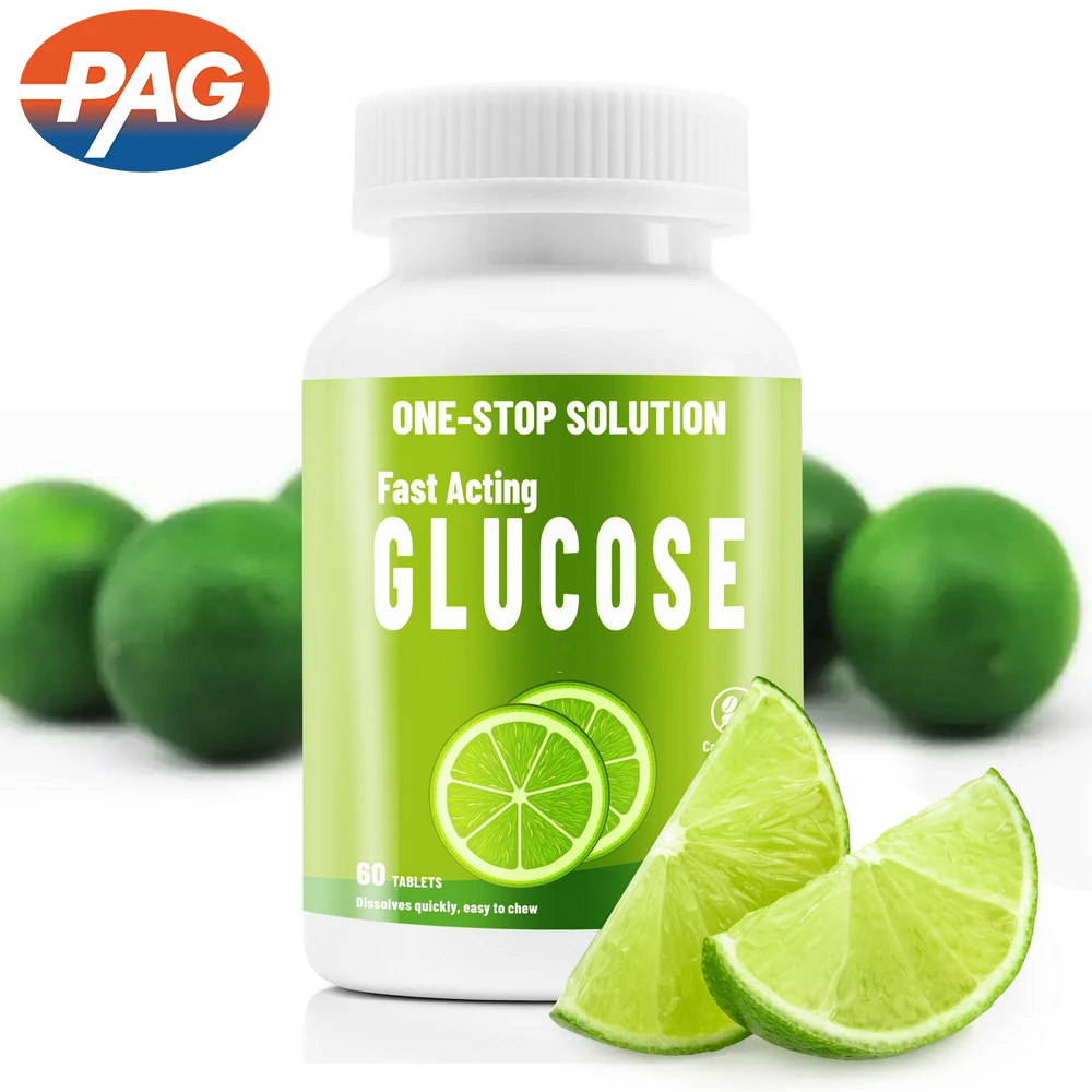 Fast Acting Glucose Chewable Energy Tablet 60Tabs Energy Glucose Orally Disintegrating Tablets