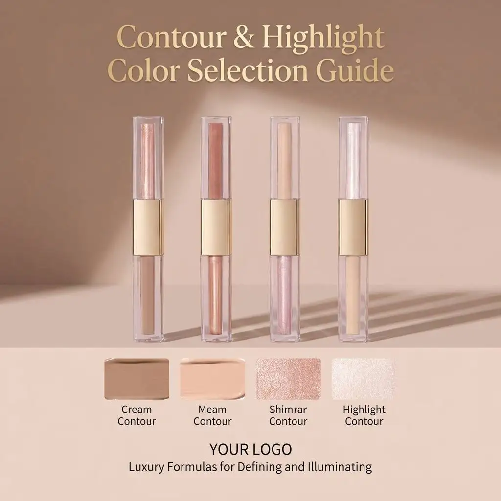 product vegan private label 2 in 1 dual ended liquid contour concealer highlighter custom logo face makeup vendor-6