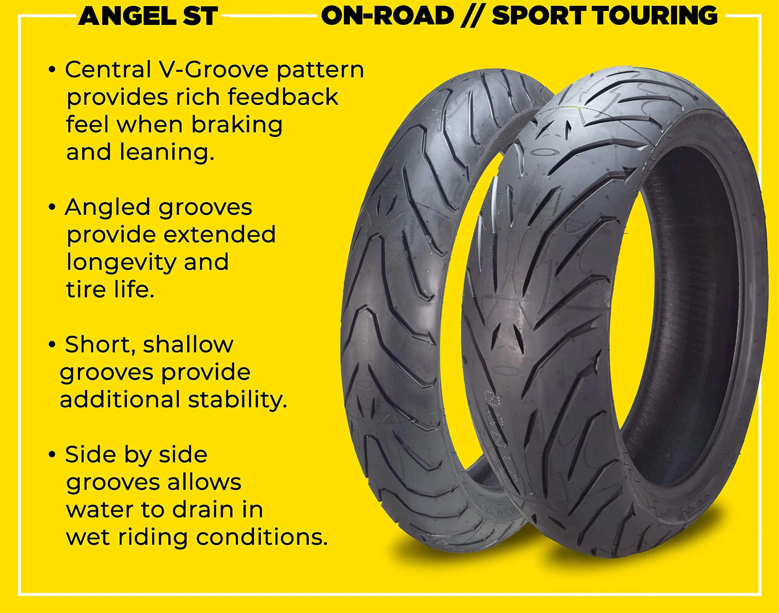 Factory Direct Color Motorcycle Tires Front Rear Street Sport Touring