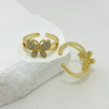Butterfly Charm Jewelry Wholesale Finger Ring For Women Gift