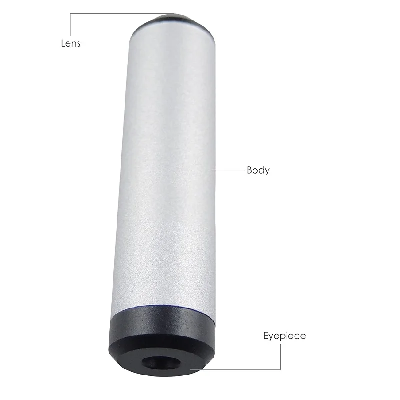 Handheld Durable Small Diffraction Spectroscope 55mm Jewelers Eye Loupe for Gems Rocks Stamps Coins Watches Hobbies